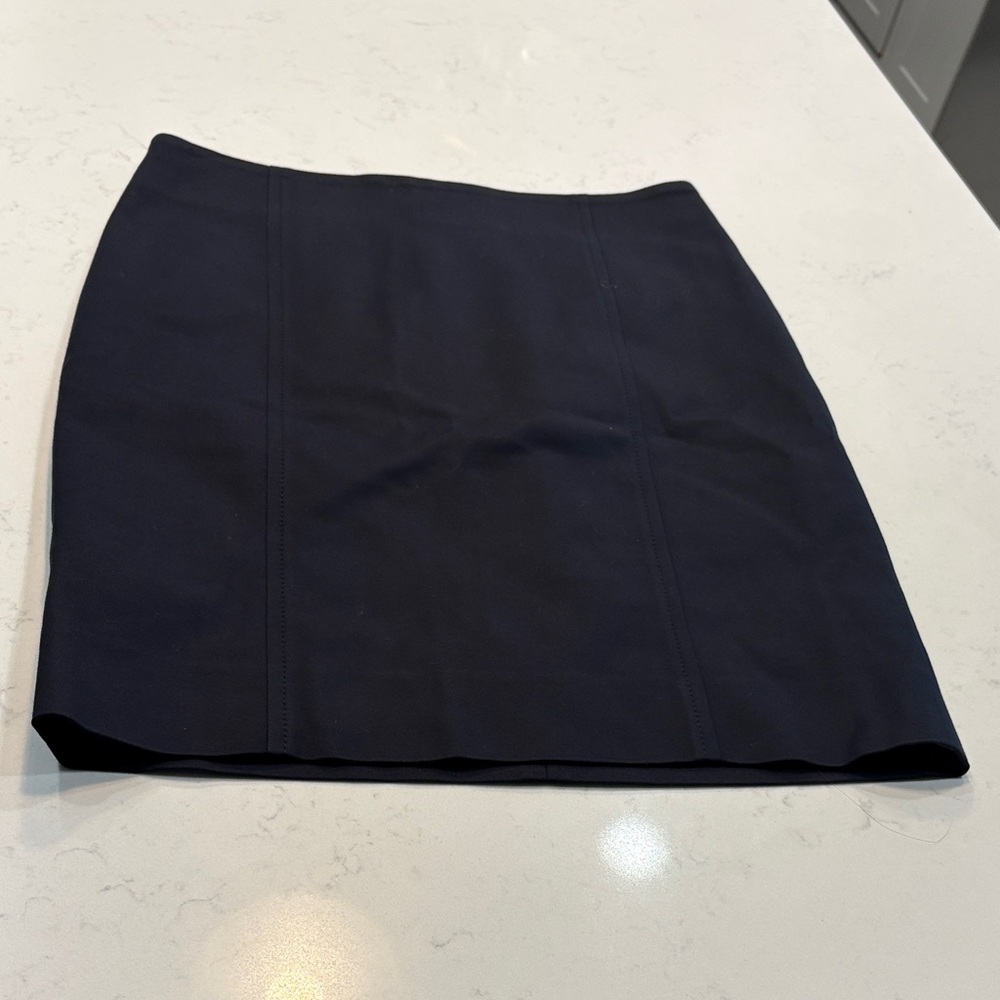 Akris Navy Mini Skirt